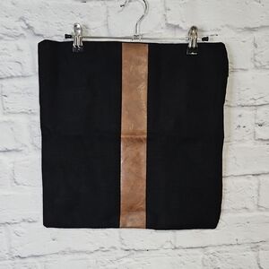 Black and Brown Accent Pillow Case for Contemporary Decor